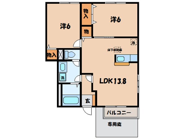 吉良吉田駅 徒歩7分 1階の物件間取画像